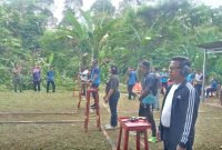 Tampak, Kapolres, Kajari dan Bupati Lebong sedang bersiap untuk lomba tembak