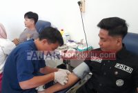 Humas Polres Lebong laksanakan Donor darah