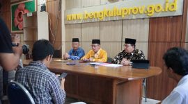 Pemprov Bengkulu adakan konferensi pers masalah Sekda Lebong