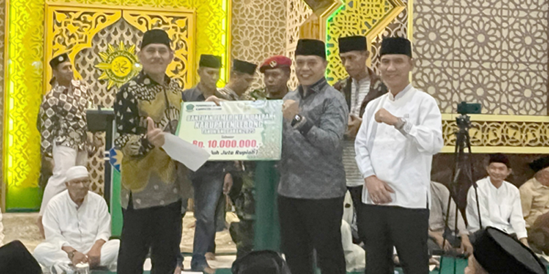 Pemkab Lebong beri bantuan Masjid Al Jihad sebesar 10 juta rupiah