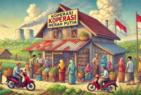 Koperasi merah putih ilustrasi 