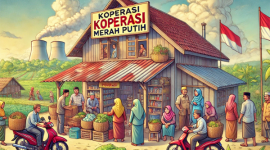 Koperasi merah putih ilustrasi 