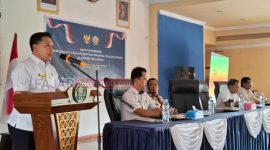 Bupati Lebong Azhari Saat Memberi kata sambutan