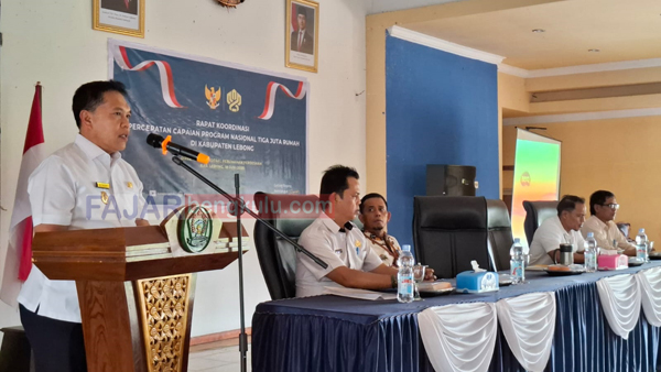 Bupati Lebong Azhari Saat Memberi kata sambutan