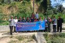 Pemdes Talang Donok Mulai Laksanakan  Titik Nol Pelapis Tebing