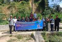 Pemdes Talang Donok Mulai Laksanakan  Titik Nol Pelapis Tebing