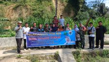 Pemdes Talang Donok Mulai Laksanakan  Titik Nol Pelapis Tebing
