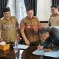 Manager Area Lebong PT PLN (Persero) Bengkulu Menandatangi PKS dengan Pemkab Lebong 