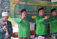 Ketua DPW PKB Bengkulu didampingi Sekretaris, Ketua dan Dewan Suro DPC Lebong