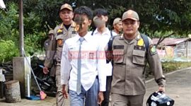 Satpol PP amankan beberapa pelajar yang bolos