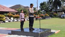 Kapolres Bengkulu Selatan AKBP. Awilzan S.Ik Pimpin gelar apel pasukan