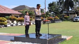 Kapolres Bengkulu Selatan AKBP. Awilzan S.Ik Pimpin gelar apel pasukan