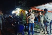 Patroli dipimpin oleh Kepala Bidang Ketentraman dan Ketertiban Umum, Jardi SE, 
