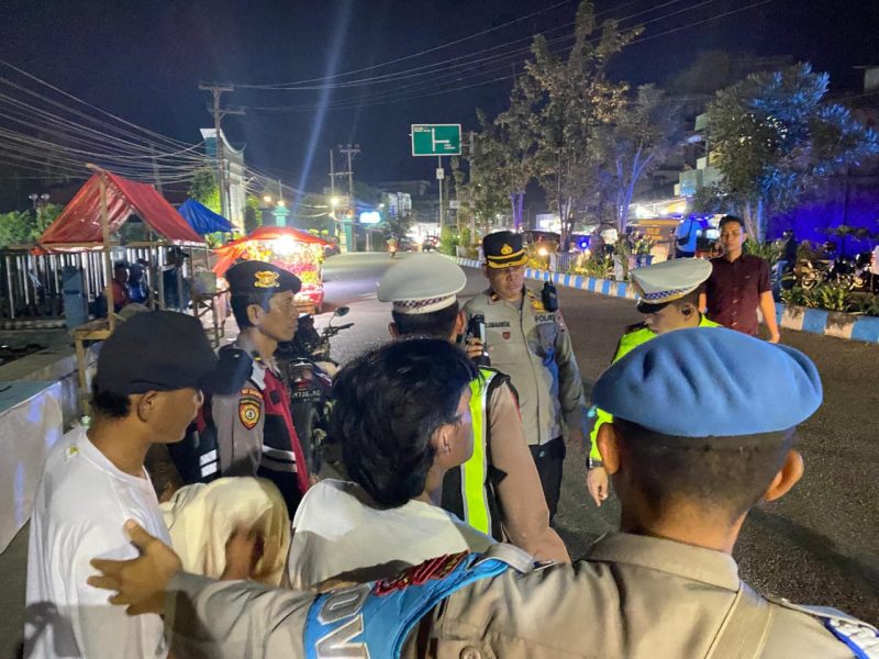 Patroli Polres BS menyasar titik rawan yang kerap menjadi lokasi balapan liar