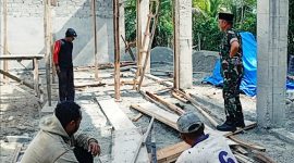 Danramil 408-05/Manna Kapten Inf Edy Setiawan melaksanakan monitoring pembangunan Gerai KDKMP