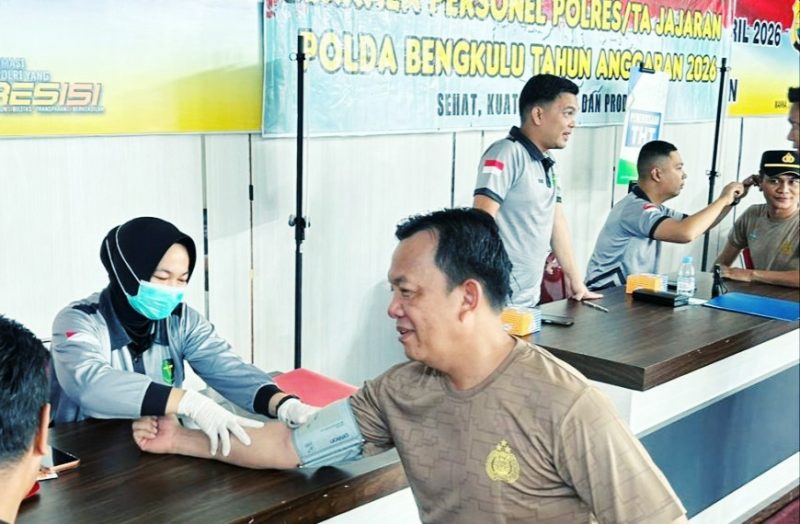 Kapolres ikuti Kegiatan Rikkes Berkala ini meliputi serangkaian pemeriksaan medis yang cukup lengkap