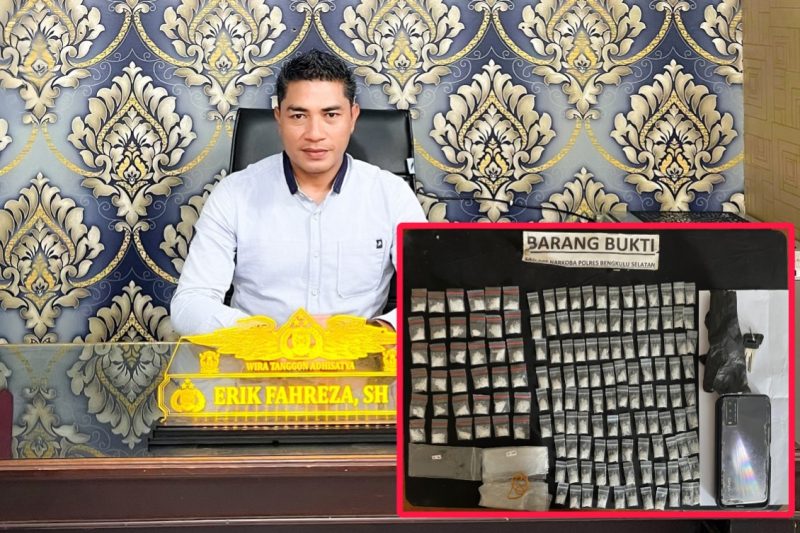 Iptu Erik Fahreza S.H Tancap Gas Ungkap Peredaran Ratusan Paket Narkoba