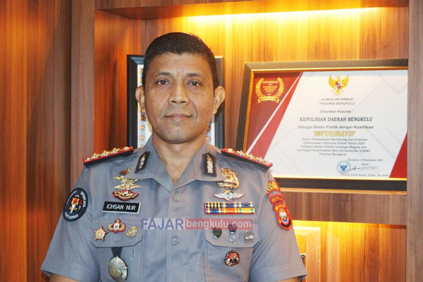 Kabid Humas Polda Bengkulu Kombes Pol. Ichsan Nur, S.I.K