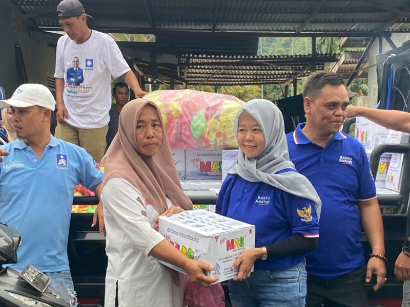 DPD PAN Salurkan Bantuan Musibah Banjir Bandang