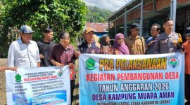 Pemdes Kampung Muara Aman laksanakan kegiatan pra pelaksanaan pembangunan desa 2026