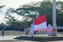Momen penarikan bendera merah putih
