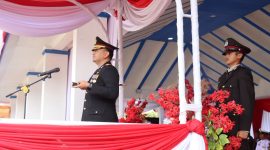 Kapolres Lebong pimpin penurunan bendera HUT RI ke 81