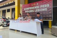 Konferensi Pers di Polres Lebong