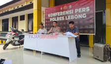 Konferensi Pers di Polres Lebong