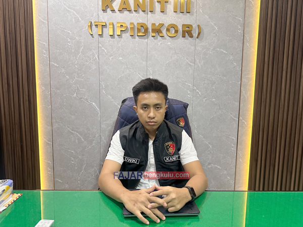 Kanit Tipidkor Satreskrim Polres Bengkulu Selatan Ipda M. Dwiki Darmawan Hidayat, S.TrK